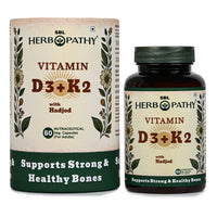 Vitamin D3 + K2 with Hadjod  - Supports Strong and Healthy Bones